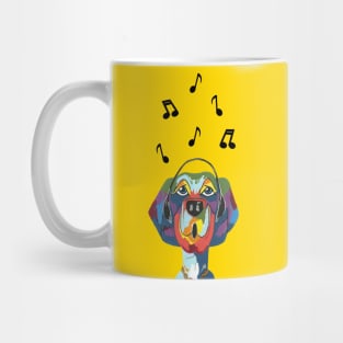 Funny Dog Singing The Blues Mug